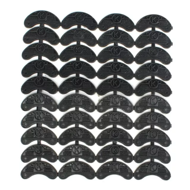 40PCS 20-Pair Rubber Heel Savers Toe Plates Taps DIY Shoe Repair Pads Size:56*W6