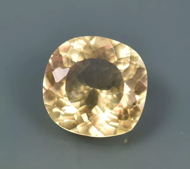 11.45Ct Natural Yellow Sapphire From Ceylon Cushion Cut Certified Loose Gemstone