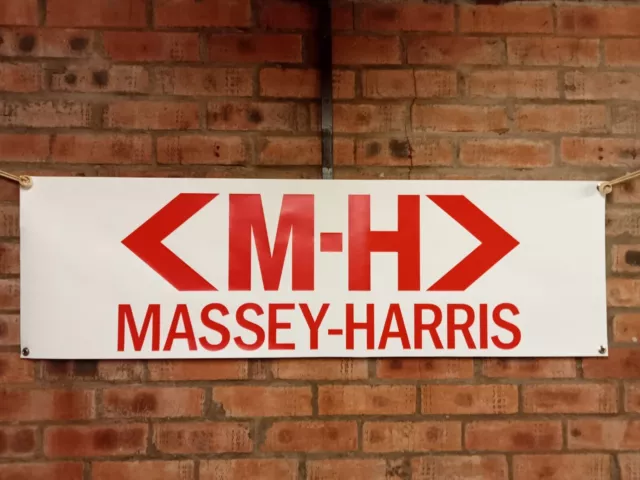 Massey Harris tractor    large pvc WORK SHOP BANNER garage   show banner
