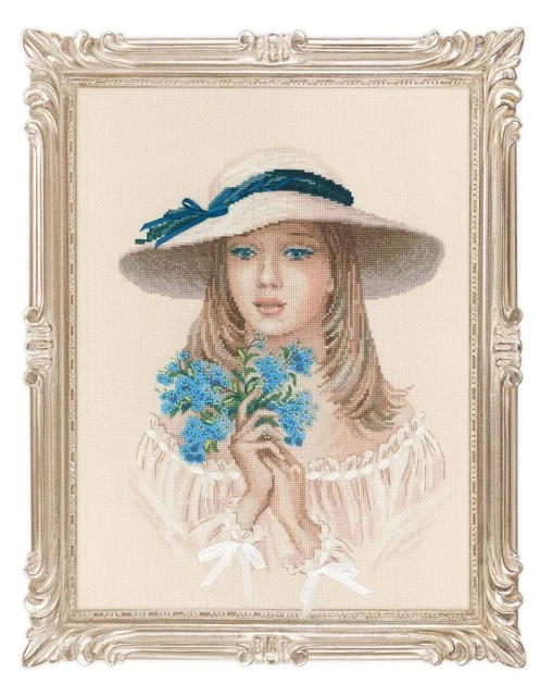RIOLIS - Mazzo di viole del pensiero 1020, Punto croce 24x30, Punto croce kit da ricamare, Disegni da ricamare, Embroidery kit, Kit ricamo punto croce