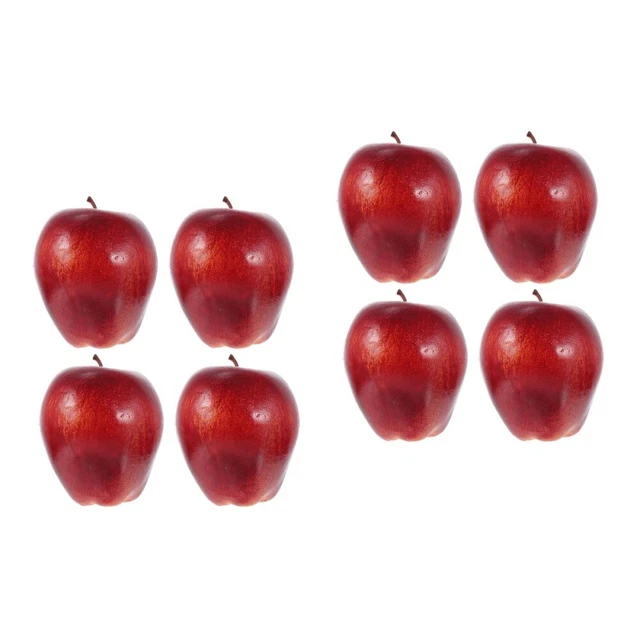 8 PCS Simulation Red Delicious Modèles Faux fruits Ornements PHOTO PHOTO (RED