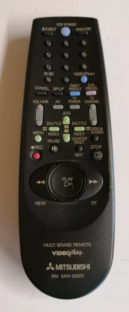 Mitsubishi RM 541V-59201 Remote Control TV VCR
