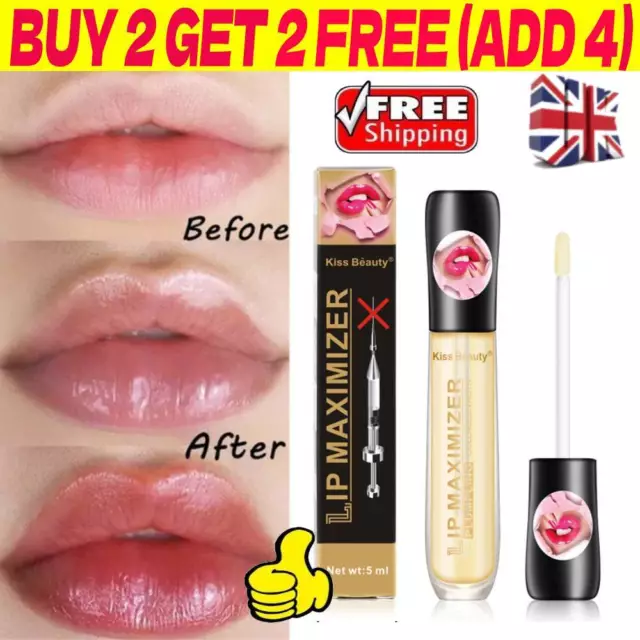 Lip Plumper Extreme Lip Gloss Maximizer Plump Volume Bigger Lips Moisturizing ❤️