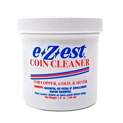 e-Z-est eZest Easy Coin Cleaner Copper Gold Silver Jewelry - 5 Ounce Jar