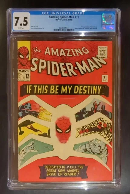 Amazing Spider-Man 31 CGC 7.5 White Pages 1st App Gwen Stacy Harry Osborn Marvel