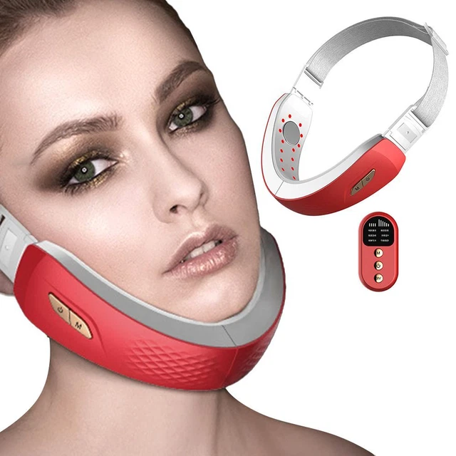 Télécommande Dissolvant de rides Serrage de la peau Visage V Massager facial