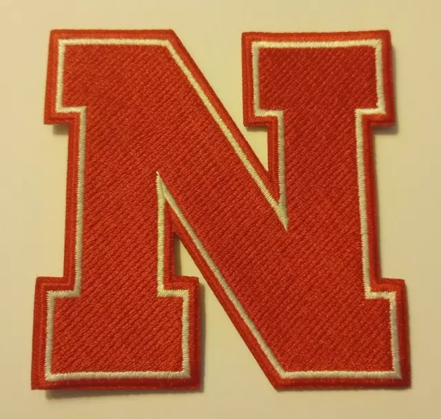 Nebraska Cornhuskers~Embroidered PATCH~3" x 3"~Iron or Sew On~Big XII~NCAA