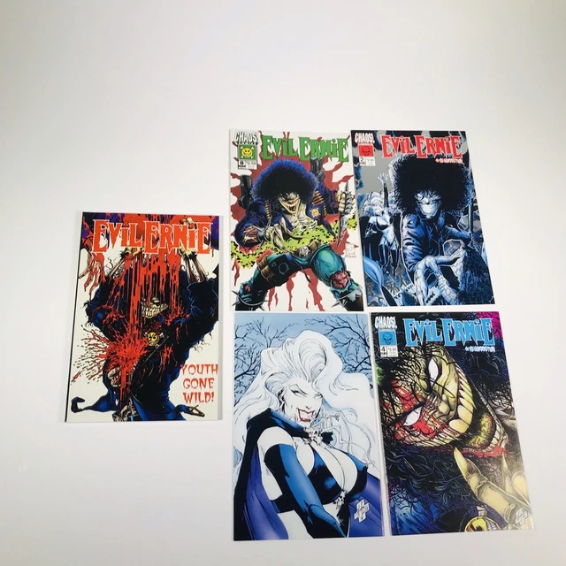 Chaos Comics Evil Ernie Youth Gone Wild with The Resurection #0 #2 #3 #4 1993