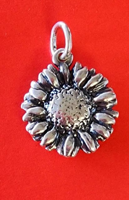 Retired James Avery RARE Sunflower Pendant or Charm, Neat Piece!
