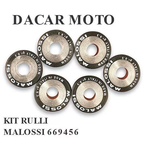 KIT6RULLI MALOSSI Htroll Ø 19X17 GR7, 4VESPA GTS SUPER125 ie4T LC Eu 14 ->669456