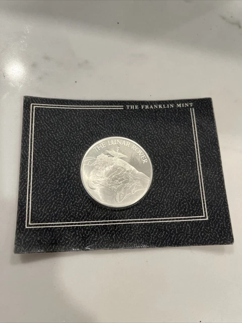 Apollo 15 Lunar Rover Franklin Mint Sterling Silver Proof Coin