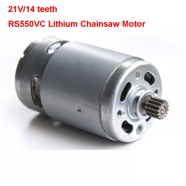 New RS550VC 21V 29800RPM DC Motor Electric Saw Motor with 14 Teeth 8.2mm Gear