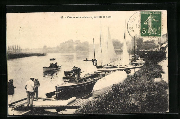 CPA Joinville-le-Pont, Canots automobiles 1913