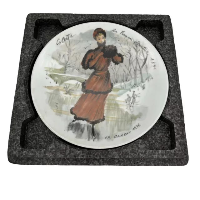 Colette The Sportswoman of 1890 Collectible Plate Women of the Century 1976 2