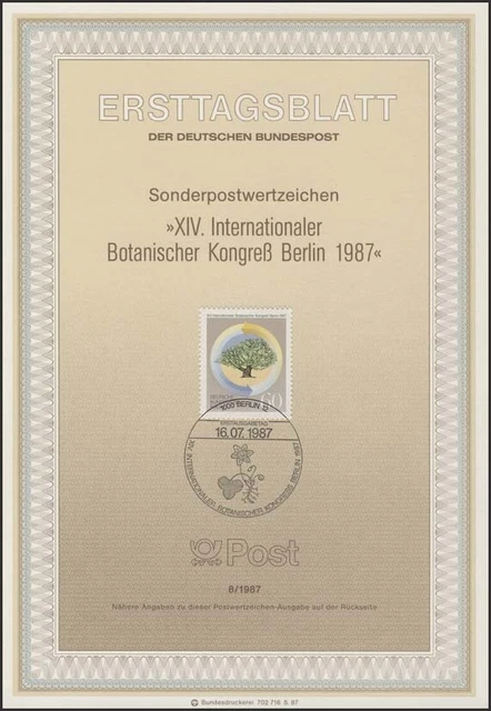 ETB 08/1987 Botanischer Kongreß