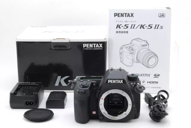 [Near Mint] PENTAX K-5 II 16.28MP DSLR Camera Body Black 10816 Shots w/Box #1109