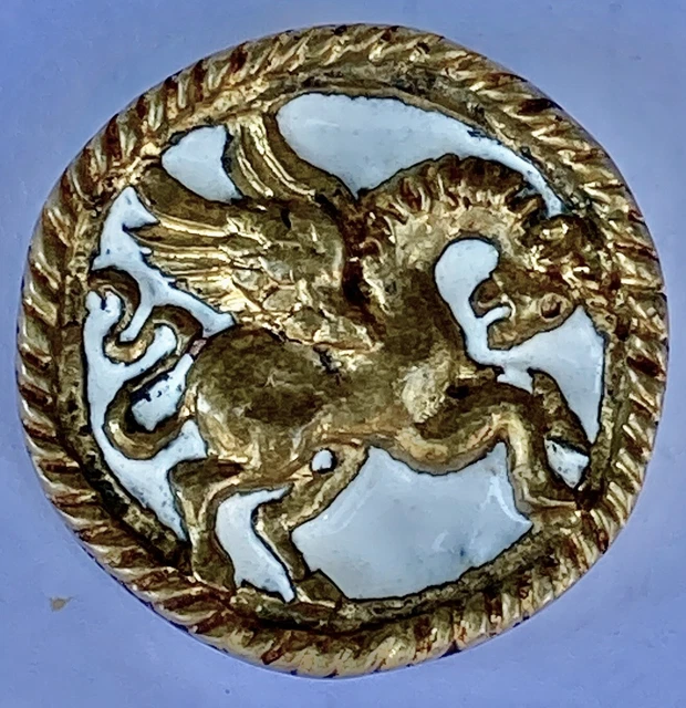 Broche Line Vautrin En Bronze Doré – Motif étoile – Non Signée – Bon état Général