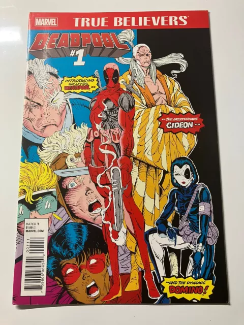 🔑TRUE BELIEVERS DEADPOOL #1 Marvel Comics (2016) VF-NM