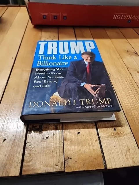 Trump : Think Like a Billionaire by McIver and Trump HC 1st Edition Coat of Arms