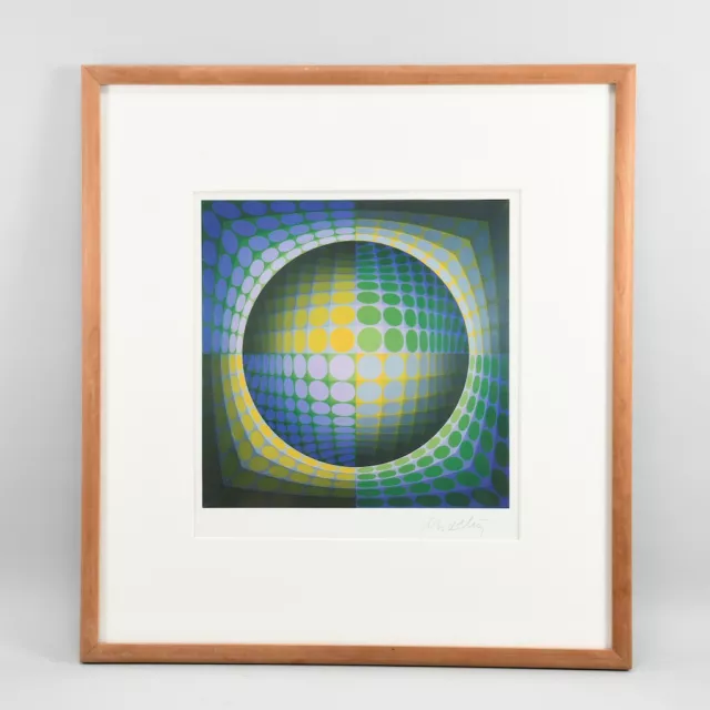 J66E19- Victor Vasarely (1906-1997) Offset-Druck „Dirac“, handsign.