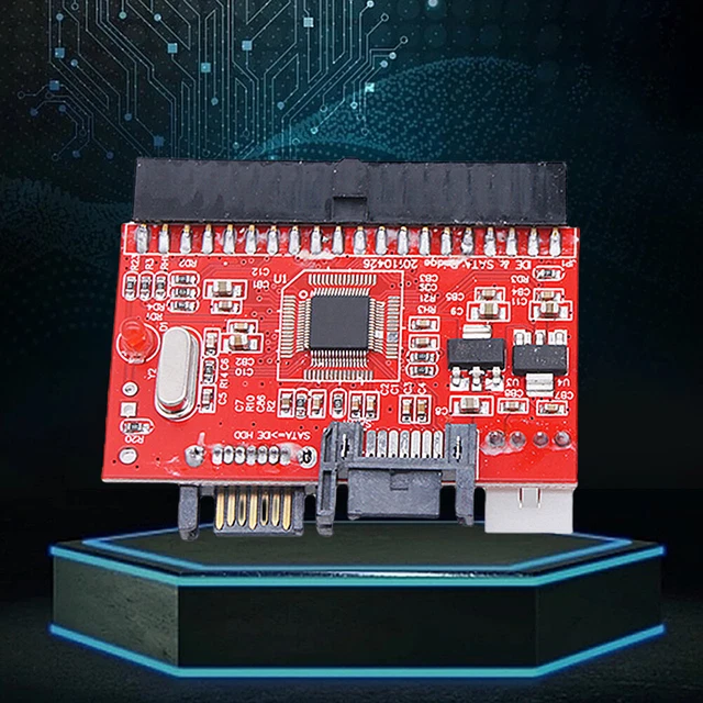 SATA TO IDE Converter Adapter Serial To Parallel IDE To SATA SSD ...