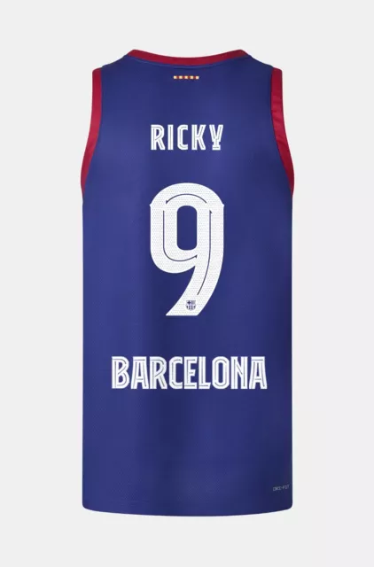 Nike Authentic Fc Barcelona Jersey Basketball Euroleague Home 2024 Ricky Lapro