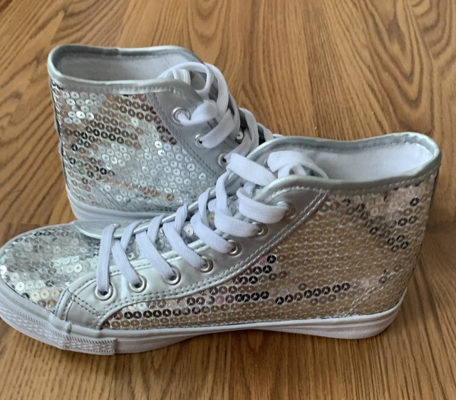 Sequin High-Top Hip-Hop Dance Sneakers | Balera™