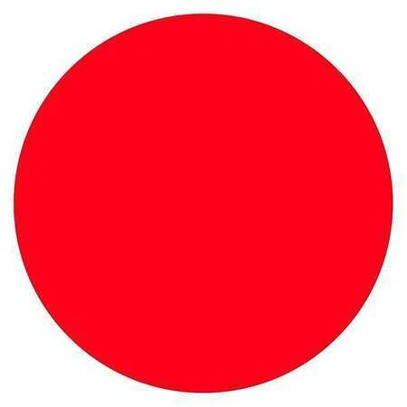 TAPE LOGIC DL612G Tape Logic® Inventory Circle Labels, 1 1/2", Fluorescent Red,