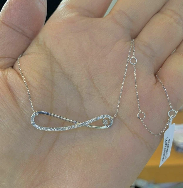 1.50Ct Round Cut D/VVS1 Diamond Bar Pendant Solid 14K White Gold Over Free Chain