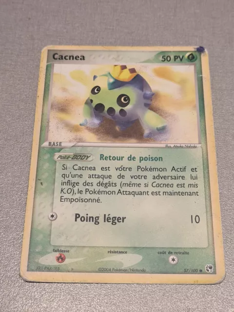 Carte Pokemon Française Cacnea 57/100 Ex Tempête De Sable