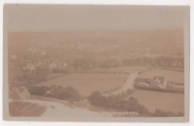 View from Reigate Hill Surrey RP Postcard, B704