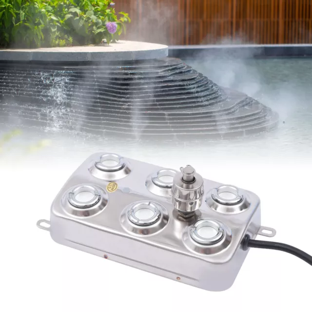 6 Head Ultrasonic Mist Maker Fogger Water Fountain Pond Atomizer Air Humidifier