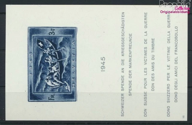 Suisse Bloc 11 neuf 1945 suisse don (9036521