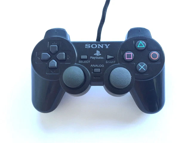 Official Original Sony Dual Shock 2 Wired Playstation PS2 Controller Pad Black