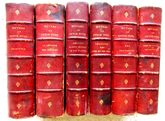 Œuvres De Victor Hugo Lot de 6 Volumes de 1875 - 1876  Chez A. Lemerre