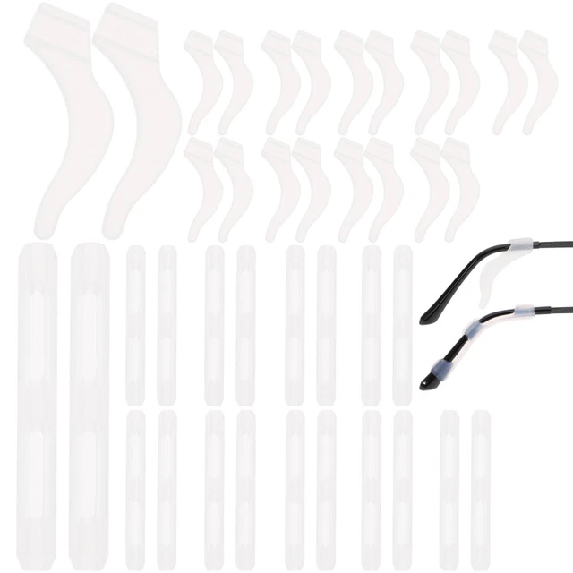 20 pares de almohadillas para los oídos con marco de gafas templo gafas para niños empuñaduras para los oídos
