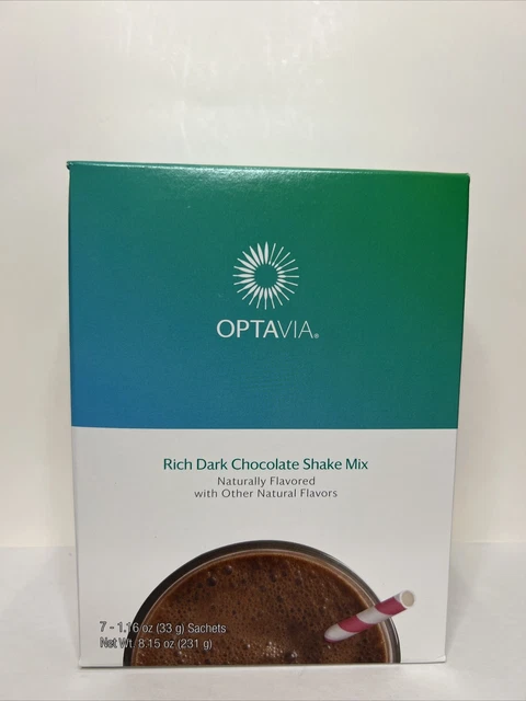 Mezcla de batido de chocolate oscuro rico OPTAVIA - 7 combustibles pérdida de peso vencimiento: 06/2023 nuevo