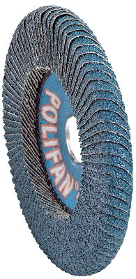 Polifan Sgp Zircon-Curve Radial Type Pfr Flap Disc, 5 in X 9/16 In, 40 Grit, 7/8