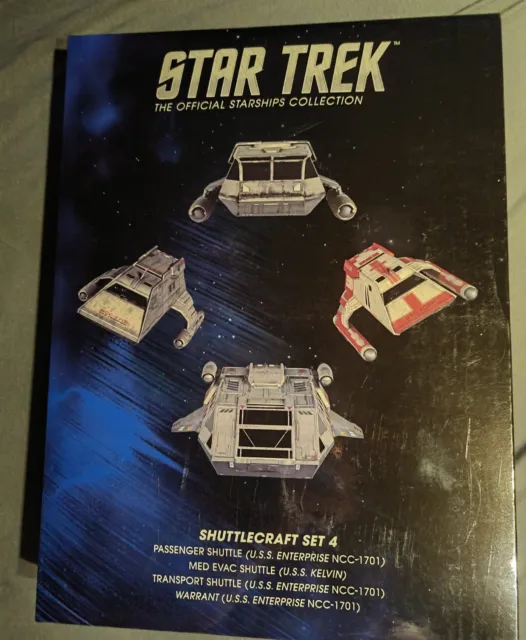 Eaglemoss Star Trek Shuttlecraft set 4, set navetta 4 nuovo IMBALLO ORIGINALE