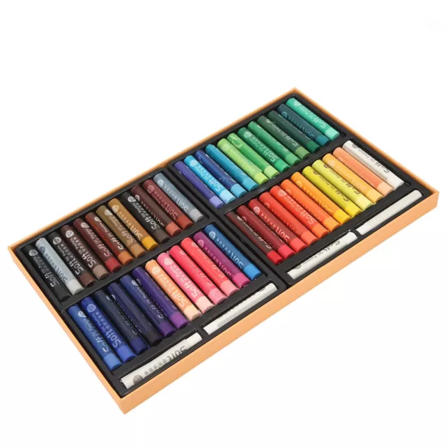 49 Colors Oil Pastels Set High Pigment Vibrant Creamy Soft Oil Pastels Kits ⊹