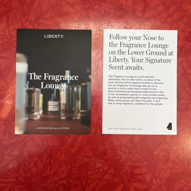 LIBERTY OF LONDON THE FRAGRANCE LOUNGE CARD version 2 $4.00 - PicClick