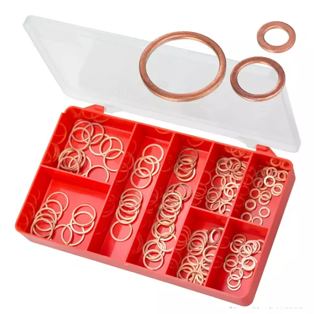 130 Piece M6 M8 M10 M12 M14 M16 M17 M18 Washer Copper Torres Grab Kit AAK12