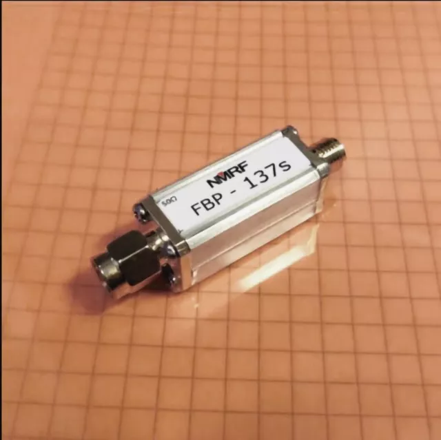 137.5MHz SAW bandpass filter for meteorological satellite frequency band / SMA