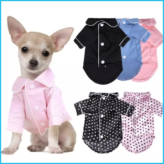 Pet Pajamas Fashion Luxury Coat Jacket Leisure Wear For Small Medium Dog Cat