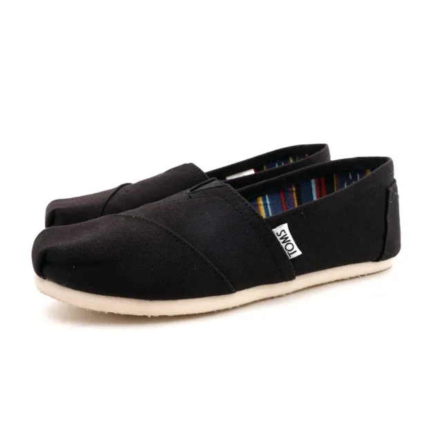 Toms Women's (sz 6.5) Classic Black Canvas Women's Casual Slip on Shoes