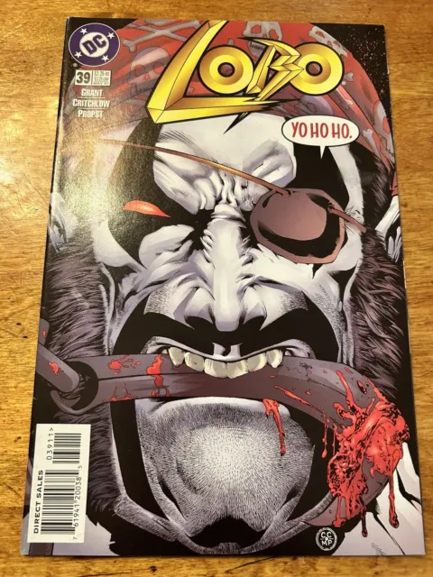 Lobo (2nd Series DC Comics) #39 written by ALAN GRANT & art by CARL CRITCHLOW