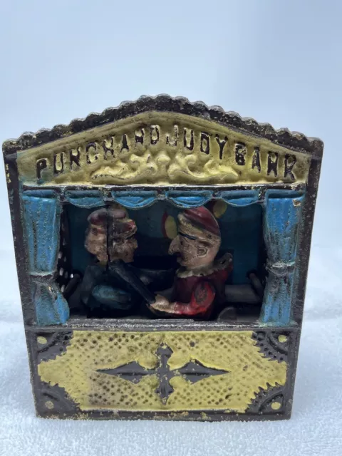 Punch and Judy Bank heavy Antique