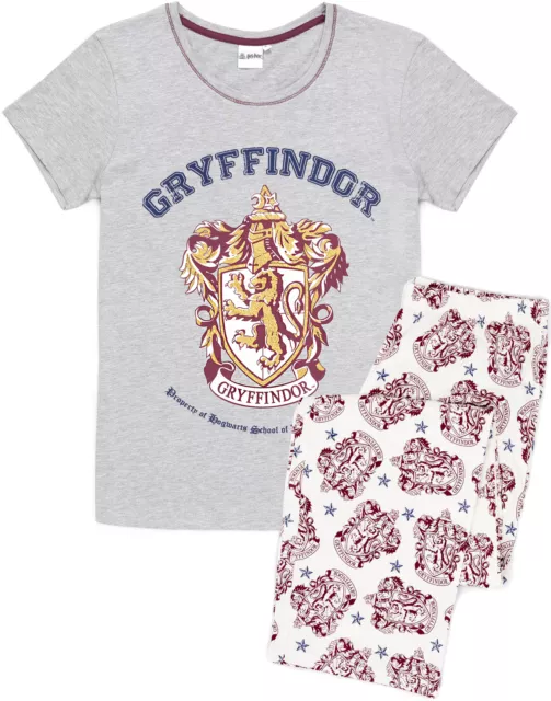 Harry Potter Pyjamas Femmes Gryffondor House Crest Ladies Top PJ Set 3