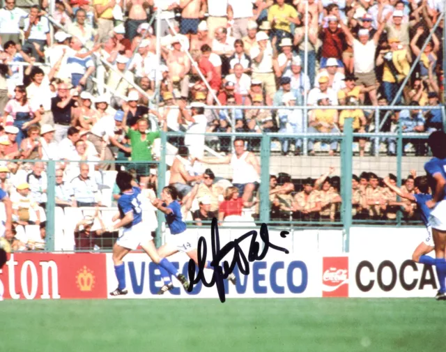 Marco Tardelli Signed 10x8 Photo -  Italy Football Legend  AFTAL#217 OnlineCOA