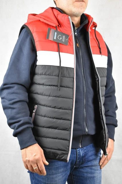 Piumino Smanicato Uomo Giubbotto Senza Maniche Gilet Giubbino Imbottito Slim Fit 10
